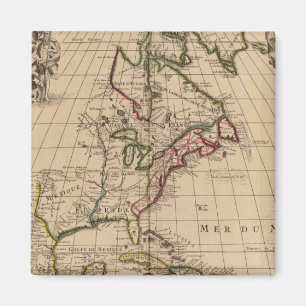 Aimant Carte de l'Amérique du Nord 2