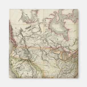 Aimant Carte de l'Amérique du Nord 4