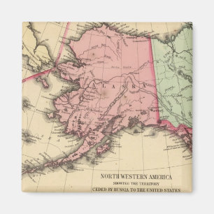 Aimant Carte de l'Amérique du Nord par Mitchell