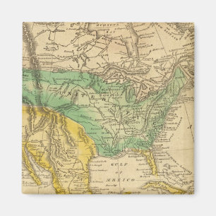 Aimant Carte de l'Amérique du Nord par Worcester