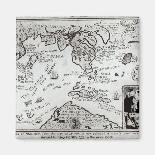Aimant Carte de l'Amérique et des directions vers la