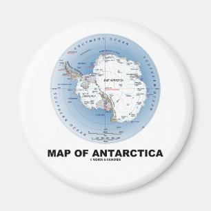 Aimant Carte de l'Antarctique (géographie)