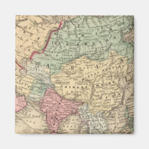 Aimant Carte de l'Asie par Mitchell