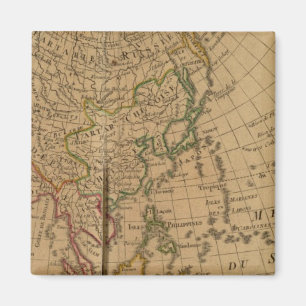 Aimant Carte de l'Atlas asiatique