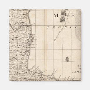 Aimant Carte de l'Empire britannique en Amérique Feuille