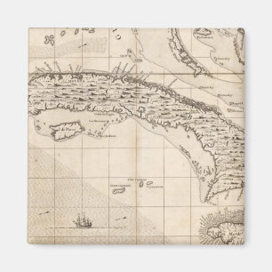 Aimant Carte de l'Empire britannique en Amérique Feuille