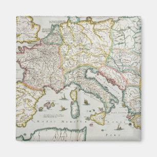 Aimant Carte de l'empire de Charlemagne