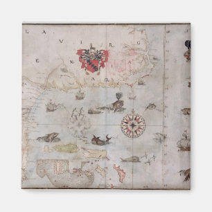 Aimant Carte de l'est de l'Amérique du Nord