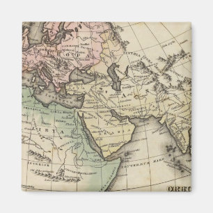 Aimant carte de l'Europe, de l'Afrique du Nord et de l'As