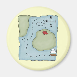 Aimant Carte de pirate