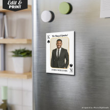Carte de Poker Personnalisé avec Photo, Le Roi des