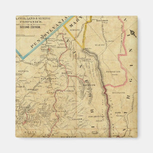 Aimant Carte de Richardson de la Virginie-Occidentale