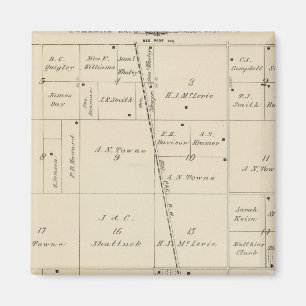 Aimant Carte de section du comté de T24S R25E Tulare