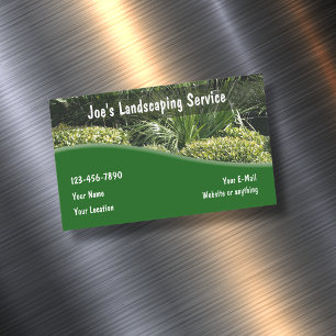 Aimant Carte de visite de conception de paysage de