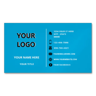 Aimant Carte de visite personnalisé avec logo Vos 