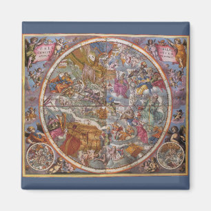 Aimant Carte des Constellations Chrétiennes, Ciels du Sud
