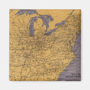 Aimant Carte des États de l'Atlantique