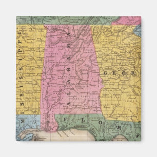 Aimant Carte des États du Sud