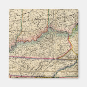 Aimant Carte des États du sud de l'Amérique