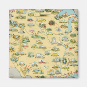 Aimant Carte des États-Unis