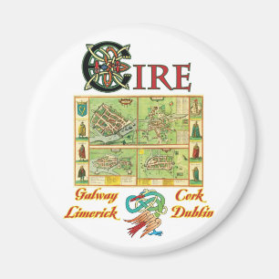 Aimant Carte des villes Eire