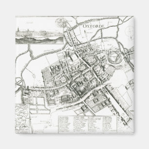 Aimant Carte d'Oxford, 1643