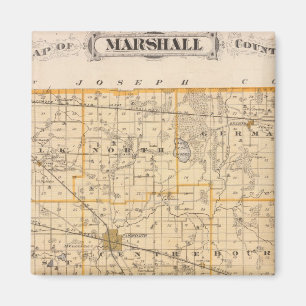 Aimant Carte du comté de Marshall