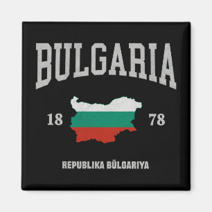 Aimant Carte du drapeau de la Bulgarie