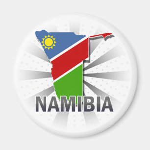 Aimant Carte du drapeau de Namibie 2.0