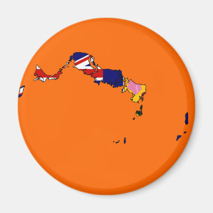 Aimant Carte du drapeau des îles Turques et Caïques