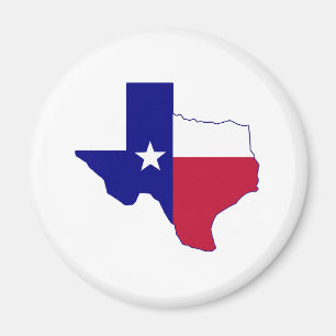 Aimant Carte du drapeau du Texas