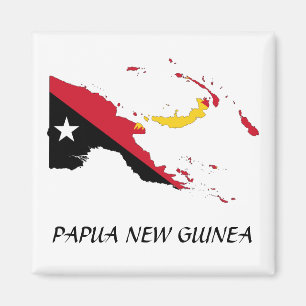 Aimant Carte du drapeau Papouasie-Nouvelle-Guinée