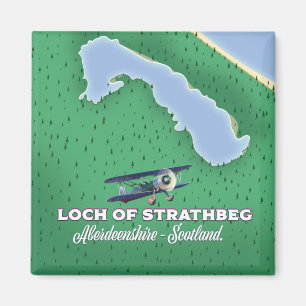 Aimant carte du Loch de Strathbeg Aberdeenshire Écosse