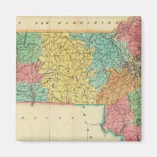 Aimant Carte Du Massachusetts