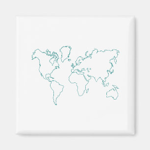 Aimant Carte du monde
