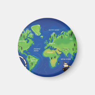 Aimant Carte du monde