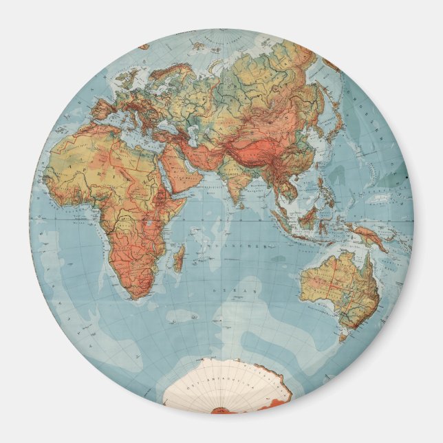 Aimant Carte du monde (Devant)