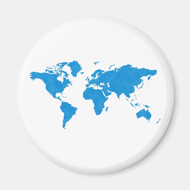 Aimant Carte du monde (Devant)