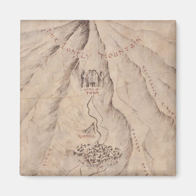 Aimant Carte du mont Lonley (Devant)