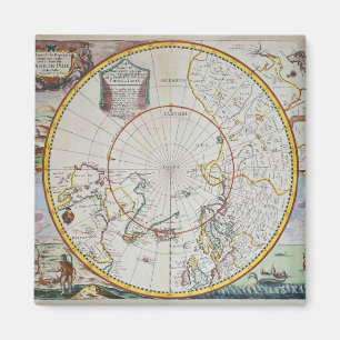 Aimant Carte du pôle Nord