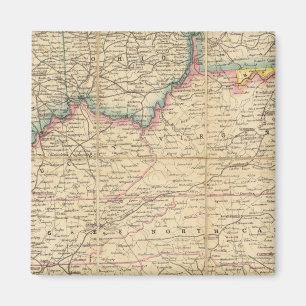 Aimant Carte du siège de la guerre civile en Amérique