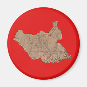 Aimant Carte du Soudan du Sud