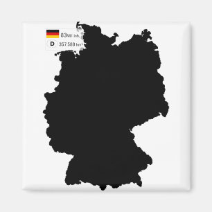 Aimant carte et quelques faits de l'Allemagne