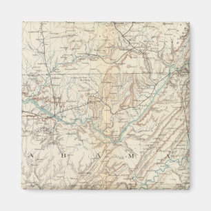 Aimant Carte géographique XIV