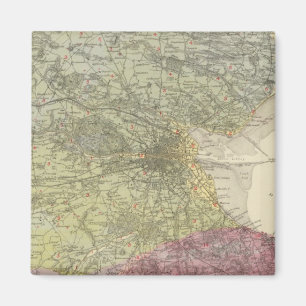 Aimant Carte géologique Dublin
