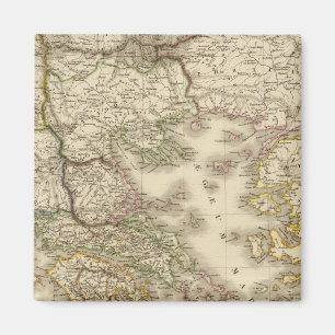 Aimant Carte historique de la Grèce, atlas de Paris