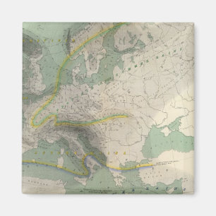 Aimant Carte hydrologique Europe