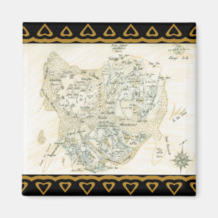 Aimant Carte marquée de Trino