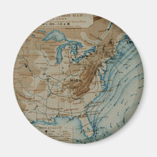 Aimant Carte météorologique américaine