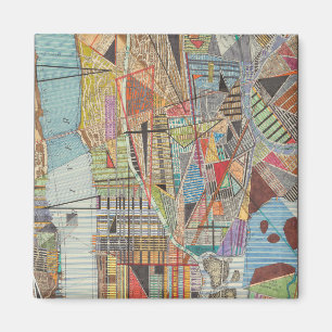 Aimant Carte moderne de New York I